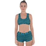 0059 Comic Head Bothered Smiley Pattern Racerback Boyleg Bikini Set