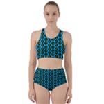 0059 Comic Head Bothered Smiley Pattern Racer Back Bikini Set