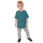 0059 Comic Head Bothered Smiley Pattern Kids  Raglan Tee