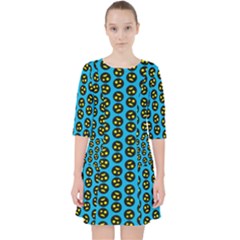 Quarter Sleeve Pocket Dress 