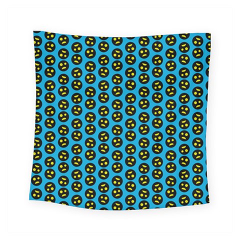0059 Comic Head Bothered Smiley Pattern Square Tapestry (Small) from ArtsNow.com