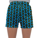 0059 Comic Head Bothered Smiley Pattern Sleepwear Shorts