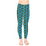 0059 Comic Head Bothered Smiley Pattern Kids  Leggings