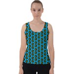 0059 Comic Head Bothered Smiley Pattern Velvet Tank Top