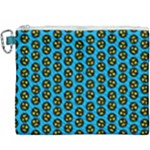 0059 Comic Head Bothered Smiley Pattern Canvas Cosmetic Bag (XXXL)