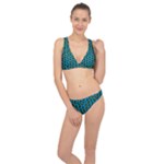 0059 Comic Head Bothered Smiley Pattern Classic Banded Bikini Set 