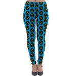 0059 Comic Head Bothered Smiley Pattern Lightweight Velour Leggings