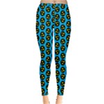 0059 Comic Head Bothered Smiley Pattern Inside Out Leggings