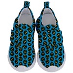 0059 Comic Head Bothered Smiley Pattern Kids  Velcro No Lace Shoes