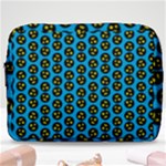 0059 Comic Head Bothered Smiley Pattern Make Up Pouch (Large)