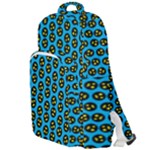 0059 Comic Head Bothered Smiley Pattern Double Compartment Backpack