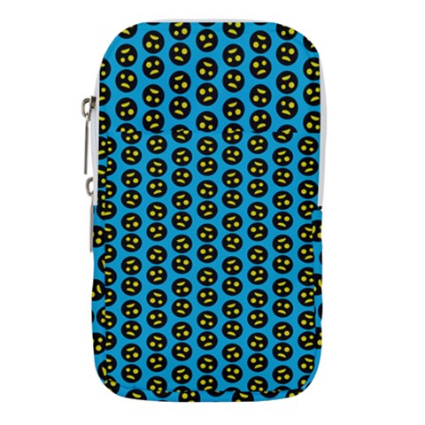 0059 Comic Head Bothered Smiley Pattern Waist Pouch (Large) from ArtsNow.com