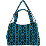 0059 Comic Head Bothered Smiley Pattern Double Compartment Shoulder Bag