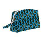 0059 Comic Head Bothered Smiley Pattern Wristlet Pouch Bag (Medium)