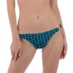 0059 Comic Head Bothered Smiley Pattern Ring Detail Bikini Bottom