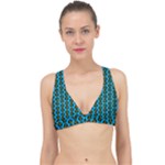 0059 Comic Head Bothered Smiley Pattern Classic Banded Bikini Top