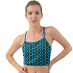 0059 Comic Head Bothered Smiley Pattern Mini Tank Bikini Top