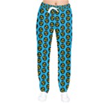 0059 Comic Head Bothered Smiley Pattern Women velvet Drawstring Pants