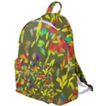 Colorful brush strokes painting on a green background                                                 The Plain Backpack
