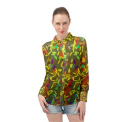 Long Sleeve Chiffon Shirt 