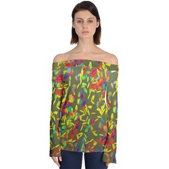 Off Shoulder Long Sleeve Top 