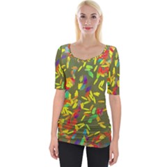 Wide Neckline T-Shirt 