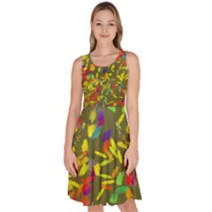 Knee Length Skater Dress With Pockets 