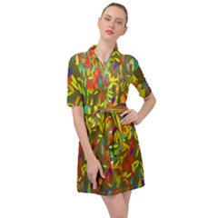 Belted Shirt Dress 