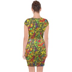 Capsleeve Drawstring Dress  