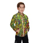 Colorful brush strokes painting on a green background                                                    Wind Breaker (Kids)