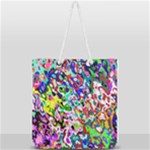 Colorful paint texture                                                Full Print Rope Handle Tote (Large)
