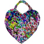 Colorful paint texture                                                    Giant Heart Shaped Tote