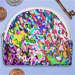 Colorful paint texture                                                    Horseshoe Style Canvas Pouch