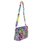 Colorful paint texture                                                Shoulder Bag with Back Zipper