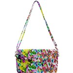 Colorful paint texture                                                Removable Strap Clutch Bag