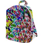 Colorful paint texture                                                Zip Up Backpack