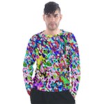 Colorful paint texture                                                  Men s Long Sleeve Raglan Tee