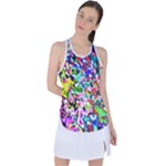 Colorful paint texture                                                   Racer Back Mesh Tank Top