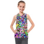 Colorful paint texture                                                 Kids  Sleeveless Hoodie