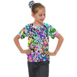 Colorful paint texture                                                 Kids  Mesh Piece Tee