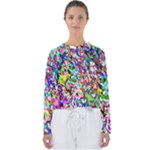 Colorful paint texture                                                   Women s Slouchy Sweat