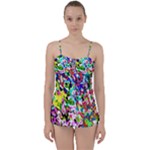 Colorful paint texture                                                   Babydoll Tankini Set