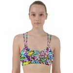 Colorful paint texture                                                       Line Them Up Sports Bra