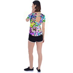 Back Circle Cutout Sports T-Shirt 
