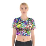Colorful paint texture                                                    Cotton Crop Top