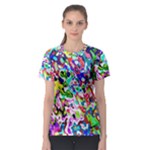 Colorful paint texture                                                    Women s Sport Mesh Tee
