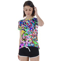 Short Sleeve Open Back T-Shirt 