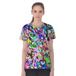 Colorful paint texture                                                    Women s Cotton Tee