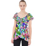Colorful paint texture                                                  Lace Front Dolly Top