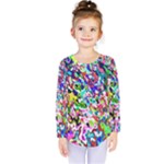 Colorful paint texture                                                     Kids  Long Sleeve Tee